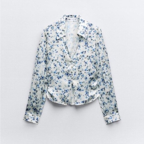 ZARA WOMEN'S SLIM FIT SHIRT sizeXS - Picture 4 of 8